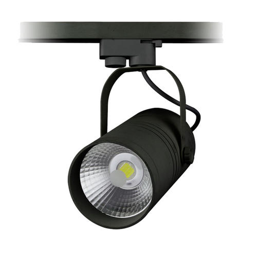 proiector led pe sina 25w cob negru 6000k