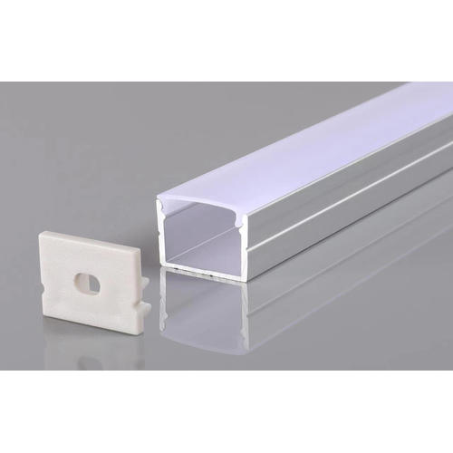 profil aluminiu banda led corp argintiu dispersor alb l 2m 19x13mm
