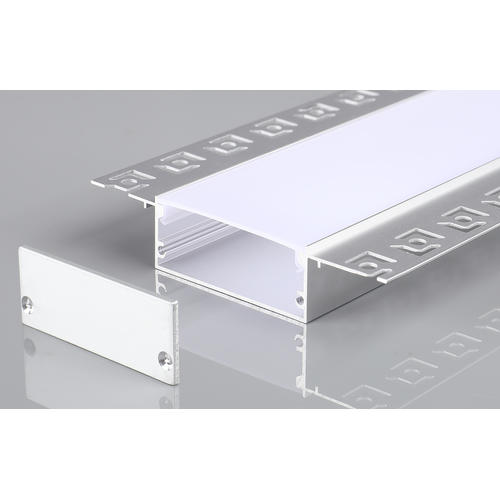 profil aluminiu banda led corp argintiu dispersor alb l 2m 50x20mm