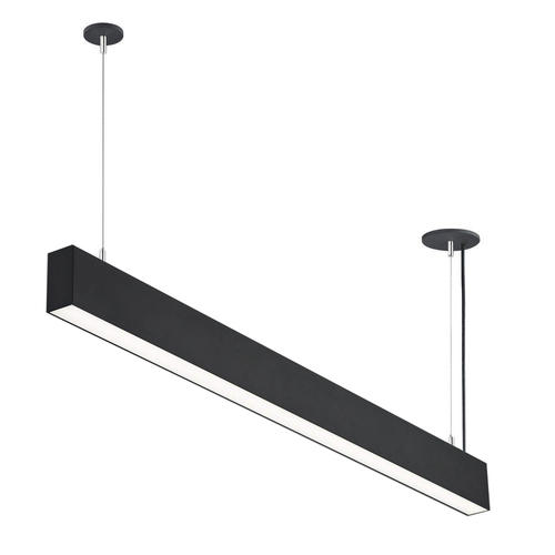 corp de iluminat suspendat liniar led 50w negru 4000k ugr19 interconectabil