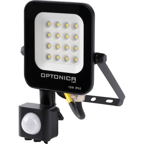 proiector led 10w cu senzor negru smd 900lm 90 ip65 2700k
