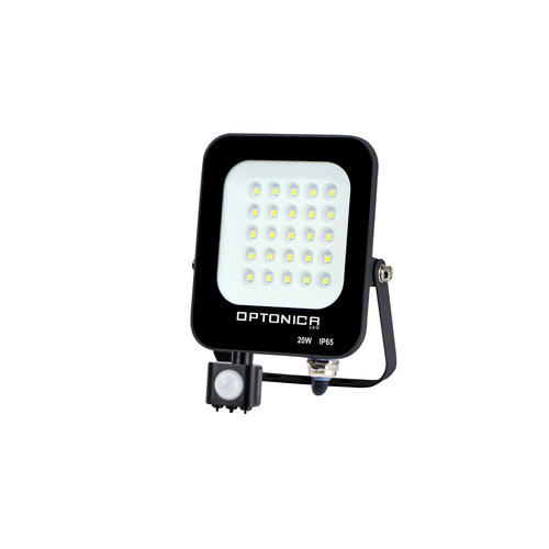 proiector led 20w cu senzor negru smd 1800lm 90 ip65 2700k