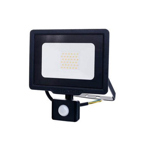 proiector led smd 30w cu senzor negru ip65 120 2700k 2400lm cu cablu de 70cm