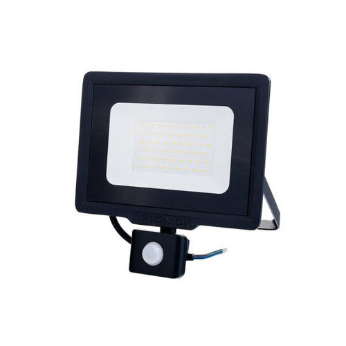 proiector led smd 50w cu senzor negru ip65 120 6000k 4000lm cu cablu de 70cm