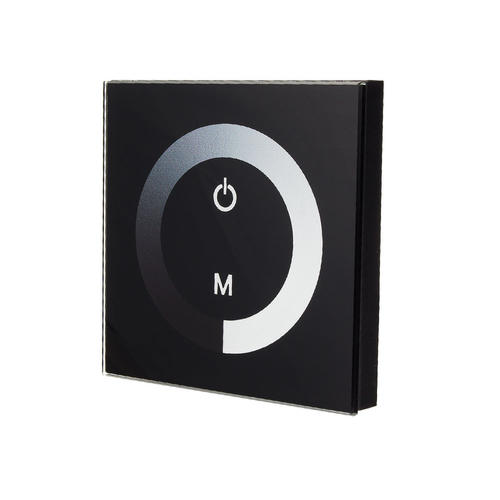 dimmer cu senzor montat pe perete negru