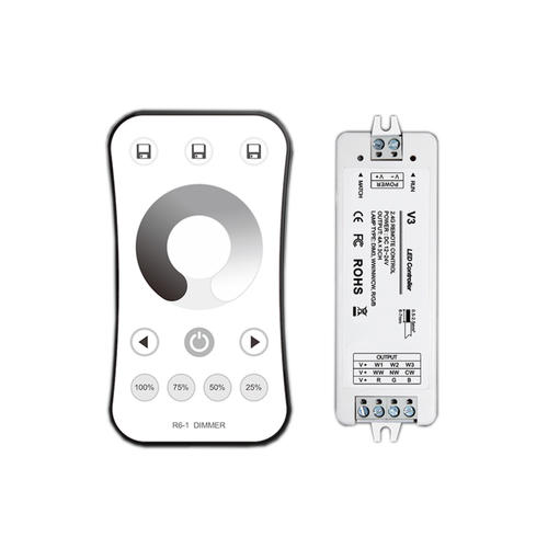 set telecomanda de reglare intensitate led culoare unica rf 24g 3ch 3 4a v3
