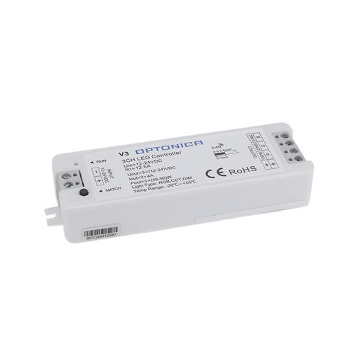 controler led rgb 4a 3ch 144w 12v 288w 24v v3 tensiune constanta