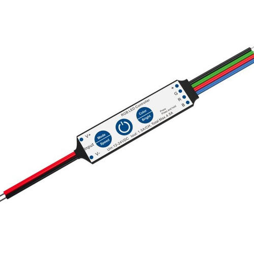 mini controller led fara rf 12 24v 1 canal 75w pentru banda led de 5m