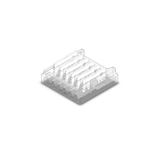 conector banda led 6 pini smd de 12mm