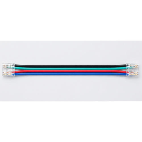 2 conectori cu fixare rapida si fir intermediar pentru 10mm cob rgb sku 4965