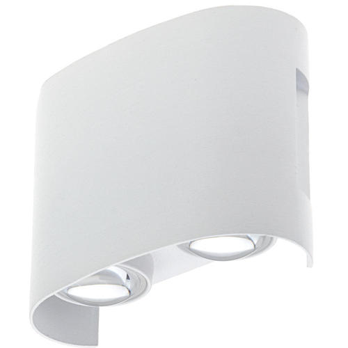 aplica led de fatada 4w ip65 340lm corp alb 3000k aluminiu