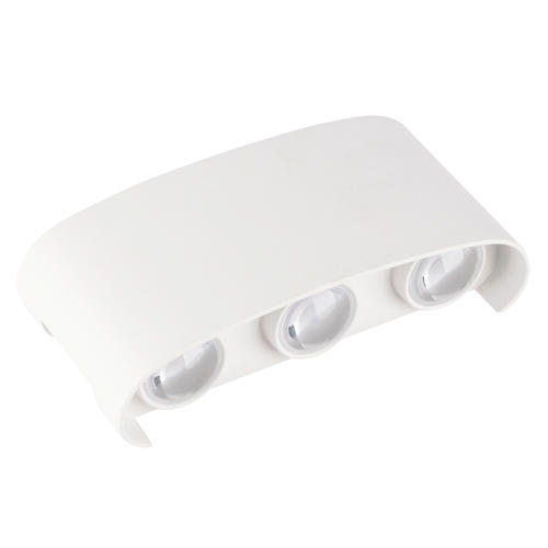 aplica led de fatada 6w ip65 570lm corp alb 3000k aluminiu