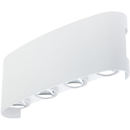aplica led de fatada 8w ip65 710lm corp alb 3000k aluminiu