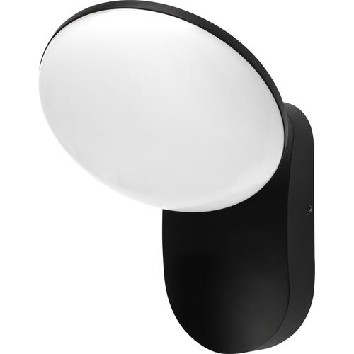 aplica led aluminiu 12w 1200lm corp negru ip54 ac