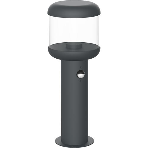 lampa pentru gazon aluminiu transparent e27 soclu ip54 senzor pir