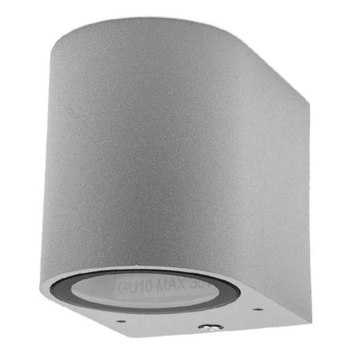 aplica led de fatada aluminiu silver ip54 gu10