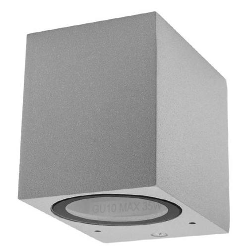 aplica led de fatada aluminiu silver ip54 gu10