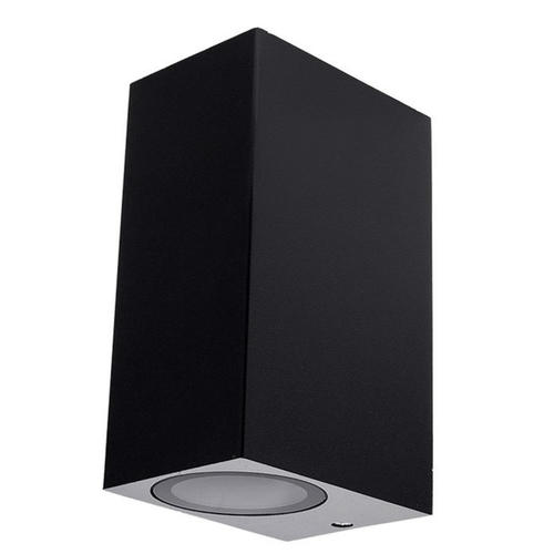 aplica led de fatada aluminiu negru ip54 2 gu10