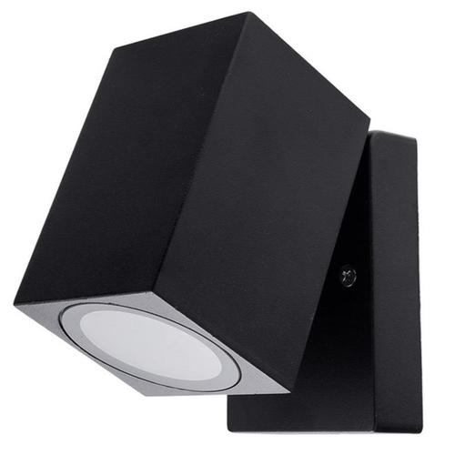 aplica led de fatada aluminiu negru ip44 gu10