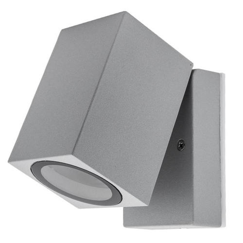 aplica led de fatada aluminiu silver ip44 gu10