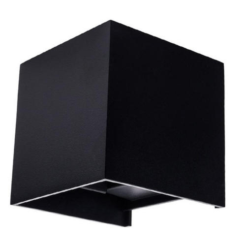 aplica led de fatada epistar 12w ip54 1320lm negru 3000k