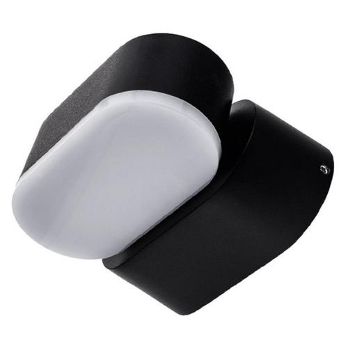 aplica led de fatada epistar 6w ip54 660lm negru 3000k