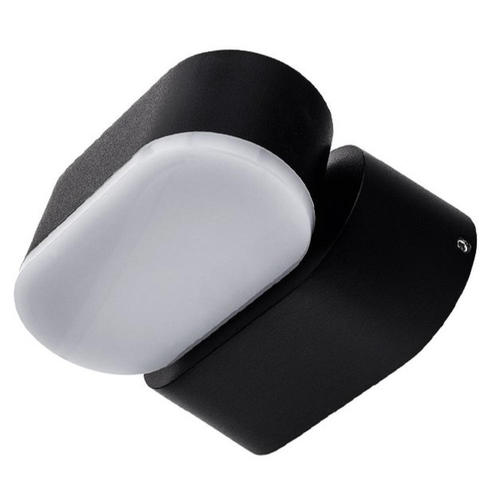 aplica led de fatada epistar 6w ip54 660lm negru 4000k