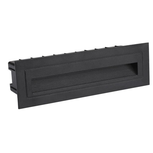 spot led patrat pentru trepte negru 6w 480lm 4200k ac ip65