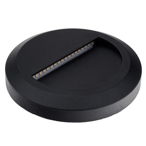 spot led rotund trepte negru 2w 3000k 120lm ip65