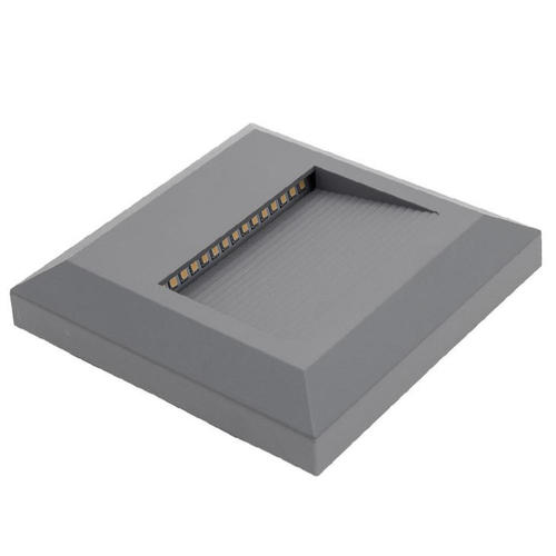 spot led patrat trepte gri 2w 4200k 120lm ip65