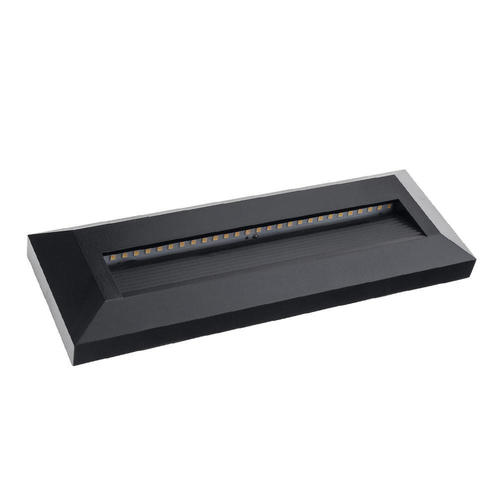 spot led trepte negru 3w 3000k 100lm ip65