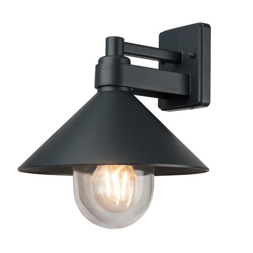 aplica de perete aluminiu corp negru ip44 1 e27 soclu ac