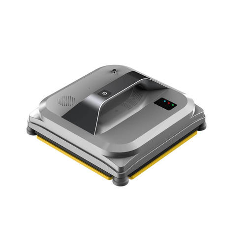 robot de curatat geamuri argintiu patrat