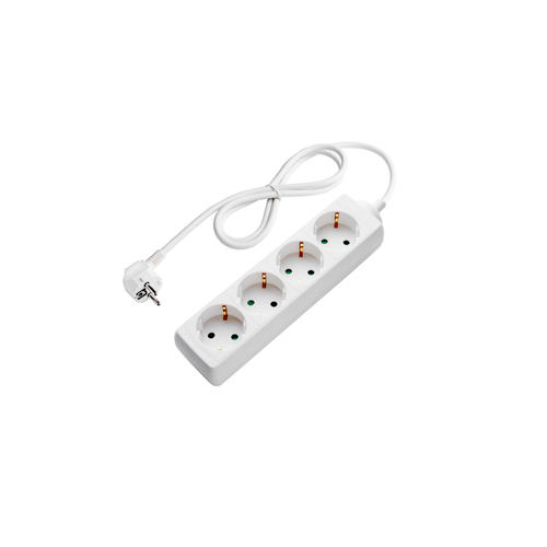 prelungitor cu 4 prize 3g15mm 3m 16a 230v max3500w ip20 alb