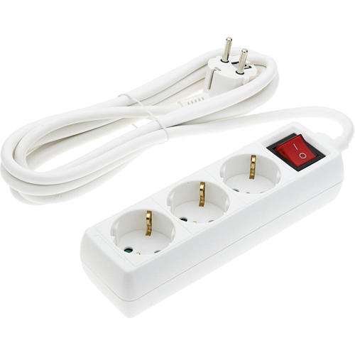 prelungitor cu 3 prize intrerupator 3g15mm 3m 16a 230v max3500w ip20 alb