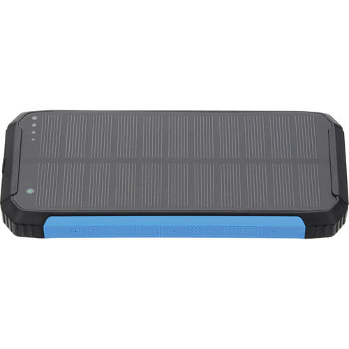 baterie externa 10000mah 37v solar 12w negru albastru led 2w