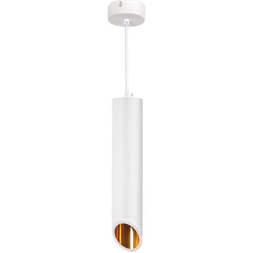 pendul tubular aluminiu gu10 alb auriu 6x30cm