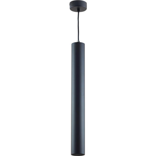 pendul tubular aluminiu gu10 negru negru 6x50cm