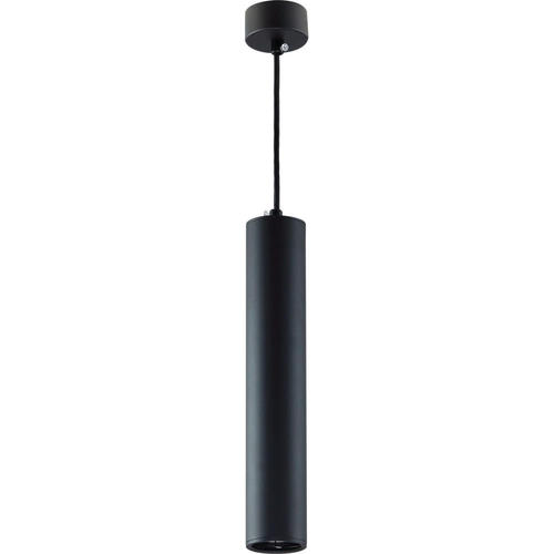 pendul tubular aluminiu gu10 negru 55x30cm