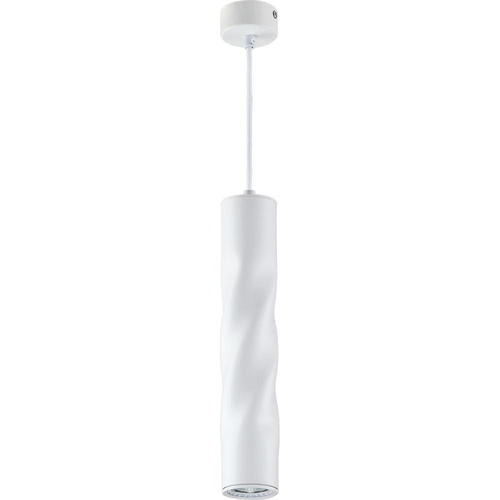 pendul tubular aluminiu gu10 alb 55x30cm