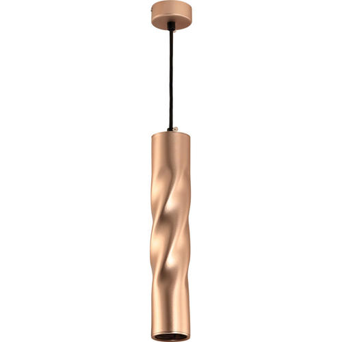 pendul tubular aluminiu gu10 coffee auriu 55x30cm