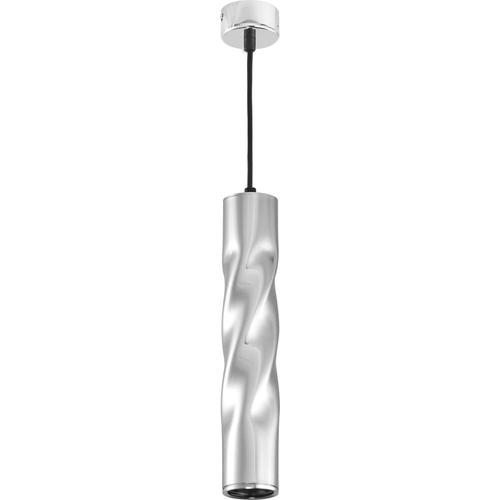 pendul tubular aluminiu gu10 crom 55x30cm