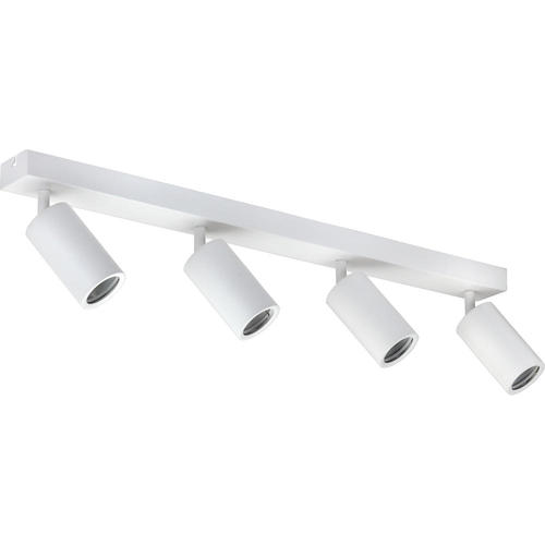 lampa de tavan soclu 4 x gu10 aluminiu alb 72x6x18cm