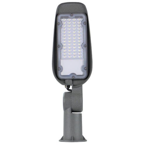 lampa stradala led 20w cu brat reglabil 100lm w ip65 75x135 2700k corp gri