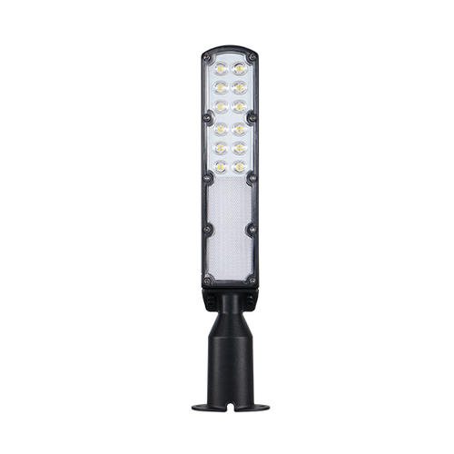 lampa stradala led 30w 100lm w ip65 75x130 4000k corp negru cu senzor crepuscular