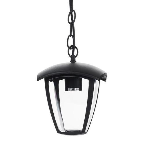 lampadar suspendat negru din aluminiu pentru 1 bec e27