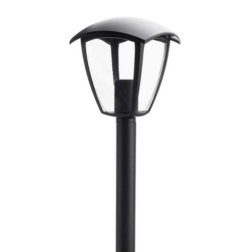 lampadar de gradina 60cm negru din aluminiu pentru 1 bec e27