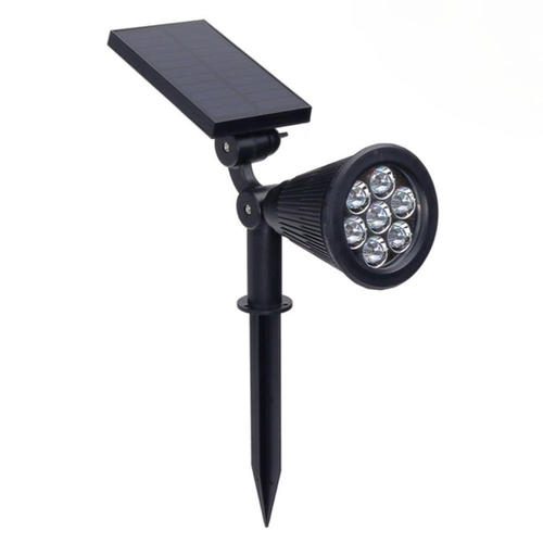 spot led solar de gradina 15w 6v albastru ip65