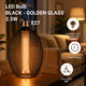 bec led e27 25w negru 1800k sticla aurie 1