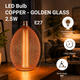bec led e27 25w cupru 1800k sticla aurie 1